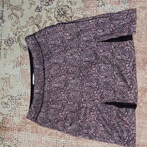 Gu Golf Pink & Black Paisley Tennis Golf Pickleball Athletic Skort Size M